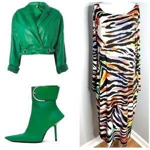 COLORFUL ANIMAL PRINT DRESS